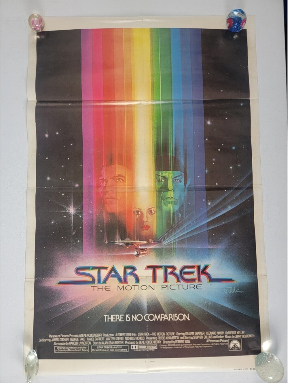 STAR TREK Original Advance One Sheet Movie Poster 1979